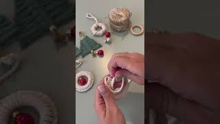 DIY Makramee Weihnachten Tutorial ✨ diymakramee diydeko tannenbaum weihnachten [upl. by Atteselrahc23]