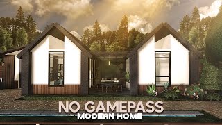 No Gamepass Modern House  Roblox  Bloxburg House build  Speedbuild [upl. by Inama]