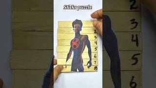 Spider Man verse 3 Miles Morales sticks puzzle game spiderman milesmorales [upl. by Auria]