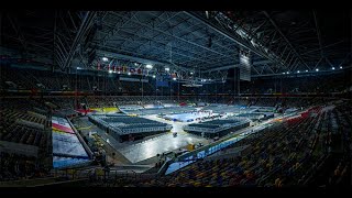 Aufbau MERKUR SPIELARENA  EHF EURO 2024 [upl. by Mccomb255]