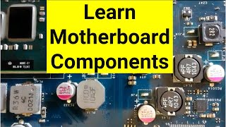 Learn Laptop Motherboard Components  Motherboard SMD Components  Laptop Repair [upl. by Charlean]