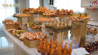 Buffet Table Decorating Ideas  025  Appetizer table for parties from a variety of finger foods [upl. by Chelsy]