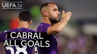 FIORENTINA v WEST HAM  Arthur CABRAL All UECL GOALS [upl. by Suckram]