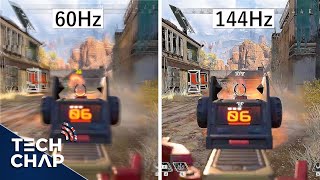 60hz vs 144hz vs 240hz  The TRUTH about High Refresh Monitors  The Tech Chap [upl. by Awjan]