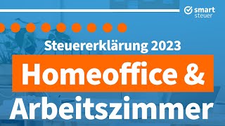 Homeoffice amp Arbeitszimmer absetzen und Steuern sparen 2024 Steuererklärung 2023 Homeoffice [upl. by Erdnaxela]