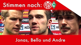 Interviews nach Bremen  Jonas Lössl  Stefan Bell  André Ramalho  M05SVW  1 FSV Mainz 05 [upl. by Dlanigger980]