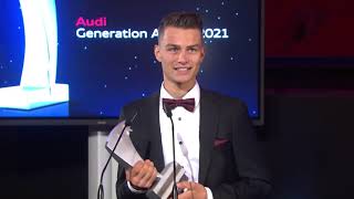 Johannes Lamparter mit Audi Generation Award ausgezeichnet Die feierliche Gala in der Allianz Arena [upl. by Eerot]