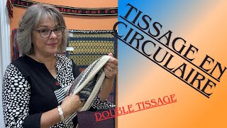 Tissage au métierDouble tissage circulaire🌷 [upl. by Nahsez]