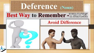 Deference How to Remember English vocabulary with tricks mnemonics synonyms antonyms examples [upl. by Nillok]