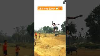 233 long jump 😱🏃🦘 trending youtubeshorts 😱😱🏃🏃🦘🦘🦘🇮🇳🔥💯 [upl. by Birchard]