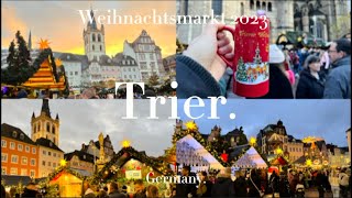 Trier Germany 🇩🇪  Weihnachtsmarkt Trier 2023  Christmas Market 🎄 [upl. by Aninay]