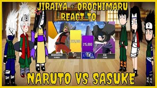 JIRAIYA REACT TO NARUTO vs SASUKE 🔥 JIRAIYA  Orochimaru Reagindo a Naruto vs Sasuke [upl. by Darryl]