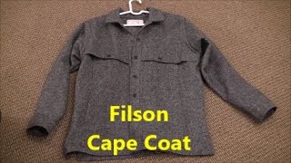 Filson Wool Cape Coat [upl. by Islek]