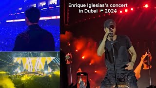 Dubai Concert Vlog Enrique Iglesias Lights Up the Stage [upl. by Sadnak]