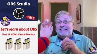 OBS Studio Part 11  A dummy monitorvirtual monitor [upl. by Noak]