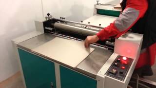 Masina de caserat la cald si rece  Hot  Warm Laminating Machine [upl. by Enohpesrep]