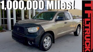 Meet the One Million Mile Toyota Tundra Still with Its Original V8 [upl. by Ailalue]