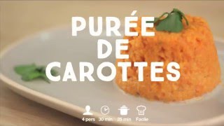 Purée de carottes simplissime  CuisineAZ [upl. by Ipoillak]