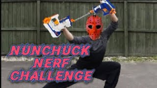 nerf nunchuck 100 dart challenge ep45 [upl. by Ahtelat]