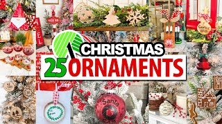 25 BEST DIY Christmas Ornaments EASY  Beginner Friendly Dollar Tree Christmas 2024 [upl. by Liw565]