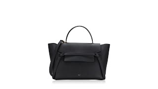 Celine Grained Calfskin Mini Belt Bag Black [upl. by Fidelity]