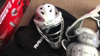 Rawlings Catchers Gear Set Unboxing White [upl. by Ainsworth]