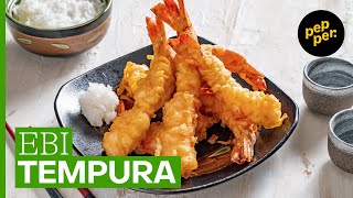 Best Shrimp Tempura Recipe How to Make Light Crispy Plump JapaneseStyle Ebi Tempura  Pepperph [upl. by Egroeg]