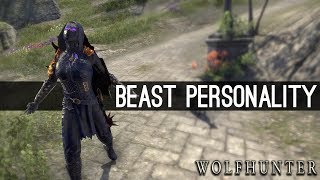 Beast Personality Showcase  Wolfhunter DLC ESO [upl. by Enirak]