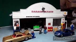 DIORAMA GARAGE AUTO VINTAGE 143 [upl. by Spitzer]