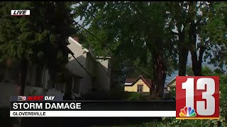 Tree falls on house in Gloversville [upl. by Sackey]