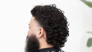 LEARN HOW TO DO A HIGH TAPER WITH A MULLET ON CURLY HAIR [upl. by Gnoy]