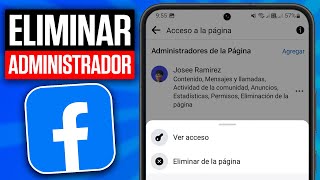 Cómo ELIMINAR un ADMINISTRADOR de mi PAGINA de FACEBOOK 2024 [upl. by Eceinehs732]