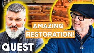 Expert Woodworker Beautifully Restores 17th Century Drawers  Salvage Hunters The Restorers [upl. by Natividad870]