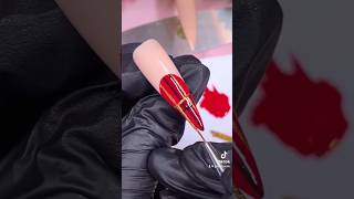 Hand painted nail art❤️winter ready sweater nail art tutorial🫶🏼 nailart nailtutorial xmasnails [upl. by Ahsienel]