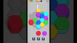 Hexa Sort Gameplay hexasort hexapuzzle lionstudios hexamaster colorsortgame music tiktok [upl. by Etireuqram]