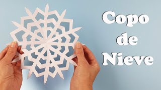 Cómo Hacer un Copo de Nieve de Papel  Manualidades Fáciles para Navidad 2024 🎄 [upl. by Nutsud]