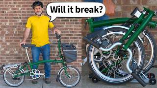 I Brutally Tested a 2000 Brompton Folding Bicycle [upl. by Esinej855]