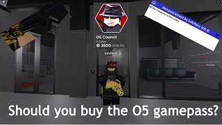 Is the O5 gamepass worth it  Gamepass Review SCP Roleplay Roblox [upl. by Gwenora781]