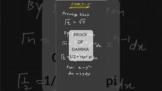 Proving “ Gamma 12 equal to sqrt pi “ btechmaths [upl. by Gagne]