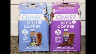 Quest Iced Coffee Vanilla Latte amp Mocha Latte Review [upl. by Nicholas]