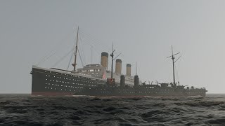 RMS Majestic Collides With Dreadnougth  Animaton [upl. by Joli366]