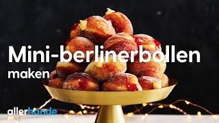 Miniberlinerbollen maken  Recept  Allerhande [upl. by Ynoffit674]