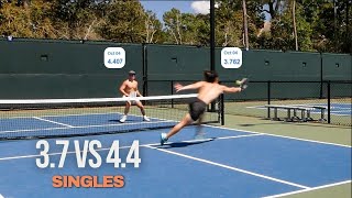 37 DUPR vs 44 DUPR  Practicing Singles In Houston [upl. by Primo770]