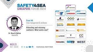 2024 SAFETY4SEA Singapore Forum Dr Reno B Bolivar Maritime Expert Marino Retaining seafarers [upl. by Fianna]