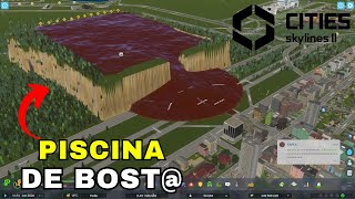 PISCINA DE BOST vs CIDADE NO CITIES SKYLINES 2 [upl. by Admama]