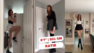 6’7”  200 cm 10 Viral Tall Girl Reels That Broke the Internet – 223M Views and Counting [upl. by Rao]