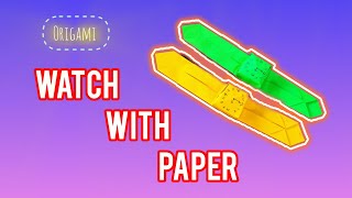 ⌚Make Your Own AMAZING Paper Watch Right Now⌚How to make a paper watch  ⌚Watch with paper⌚ [upl. by Assiralk537]