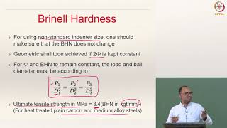 Lecture 15  Mechanical Properties Hardness Test [upl. by Devad320]