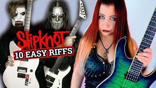 10 EASY Slipknot RIFFS [upl. by Marcos]