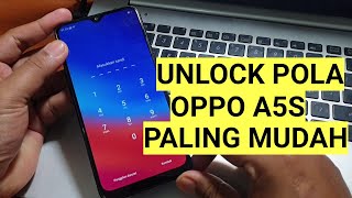 Cara Unlock Oppo A5S Lupa pola pin sandi Tanpa Dongle USB Only [upl. by Aremus981]